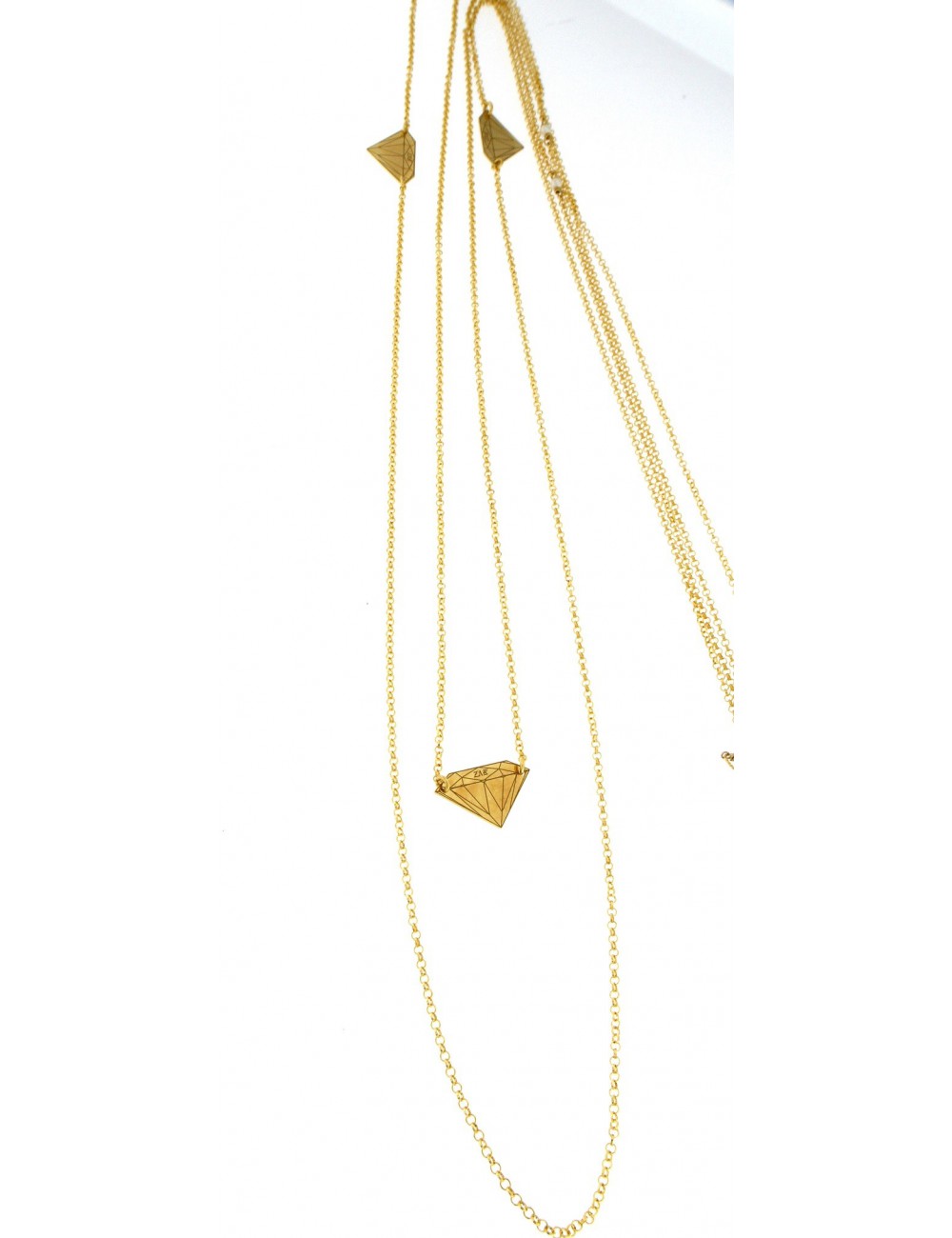 Collana lunga Linea Le Tentazioni in argento 925 con perline Collana lunga Linea Le Tentazioni in argento 925 con perline