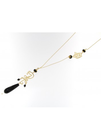 Collana lunga Linea Queen con ZAR e corona